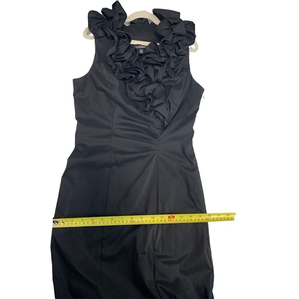 𝅺LECHATEAU Ruffled Neckline Formal Dress - Picture 9 of 10